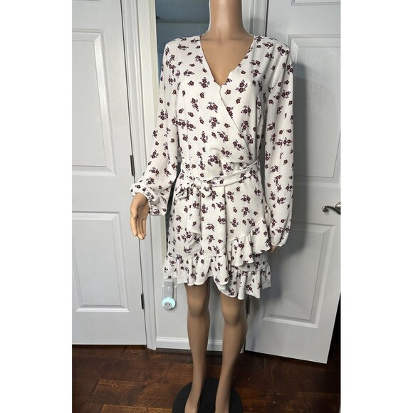 NWT Revolve 1. State Floral Wrap Dress size 10 - Picture 3 of 8